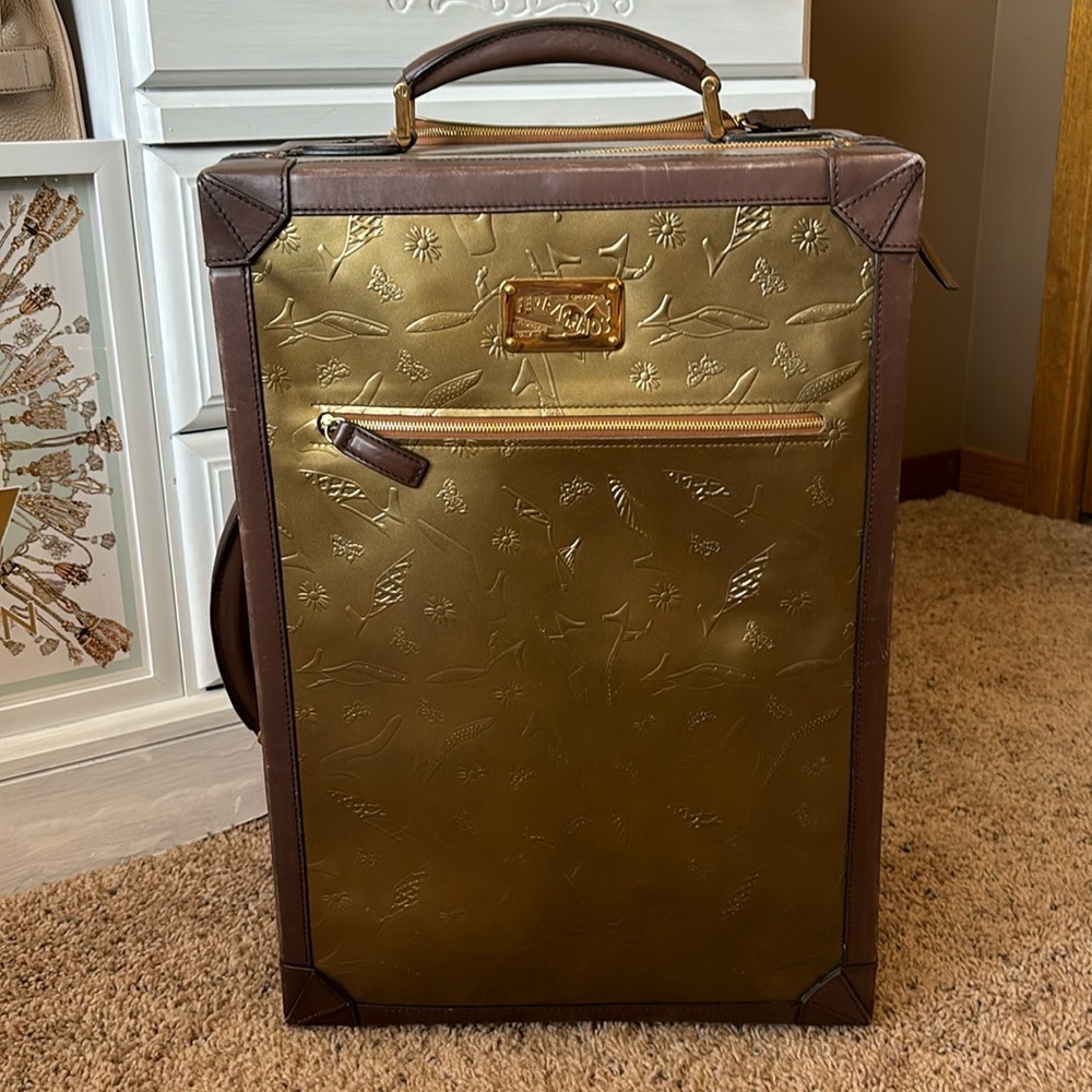 Limited addition Ferragamo carry on bag/suitcase with wheels